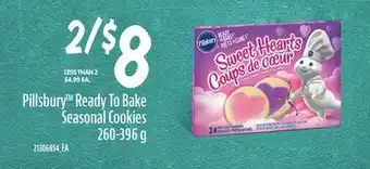 Loblaws PILLSBURY READY TO BAKE SEASONAL COOKIES 260-396g offer