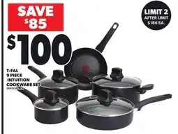 Loblaws T-FAL 9 PIECE INTUITION COOKWARE SET offer