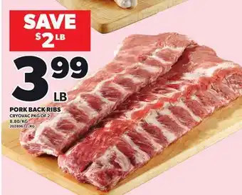 Loblaws PORK BACK RIBS offer