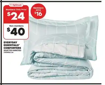 Loblaws EVERYDAY ESSENTIALS COMFORTERS offer