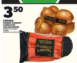 Loblaws FARMER'S MARKET CARROTS OR YELLOW ONIONS, 3LB BAG offer