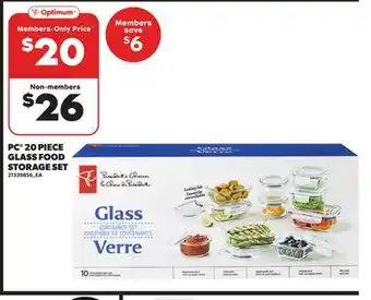 Loblaws PC GLASS FOOD STORAGE SET offer