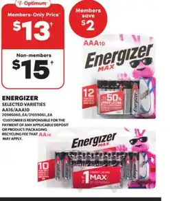 Loblaws ENERGIZER offer