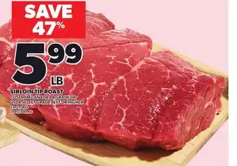 Loblaws SIRLOIN TIP ROAST offer