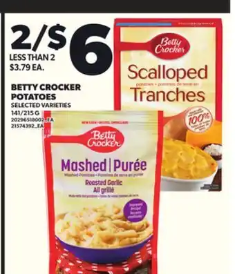 Loblaws BETTY CROCKER POTATOES 141/215G offer