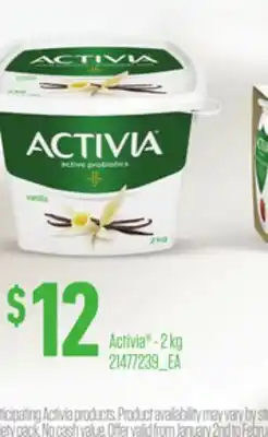 Loblaws ACTIVIA , 2kg offer