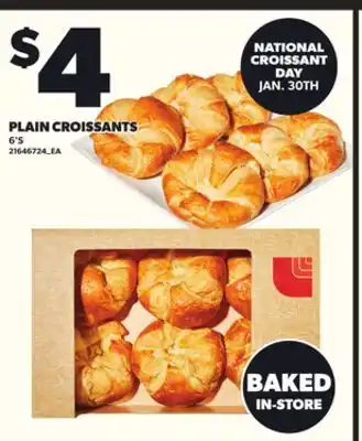 Loblaws PLAIN CROISSANTS, 6'S offer