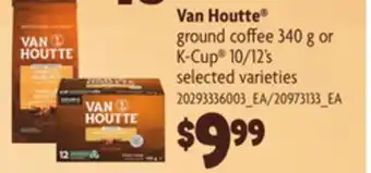 Loblaws VAN HOUTTE GROUND COFFEE 340G OR K-CUP 10/12'S offer