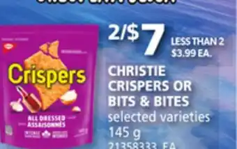 Loblaws CHRISTIE CRISPERS OR BITS & BITES offer