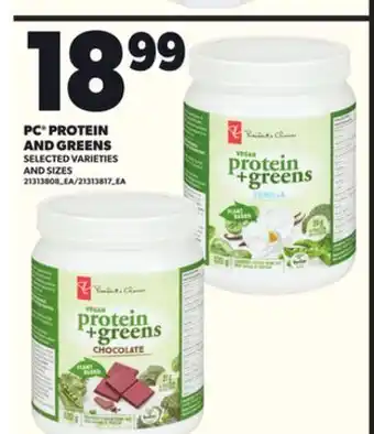 Loblaws PC PROTEIN AND GREENS offer