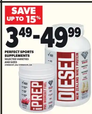 Loblaws PERFECT SPORTS SUPPLEMENTS offer