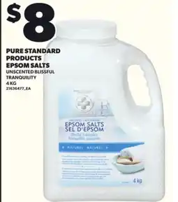 Loblaws PURE STANDARD PRODUCTS EPSOM SALTS, 4KG offer