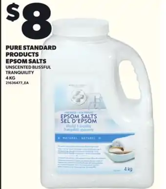 Loblaws PURE STANDARD PRODUCTS EPSOM SALTS, 4KG offer