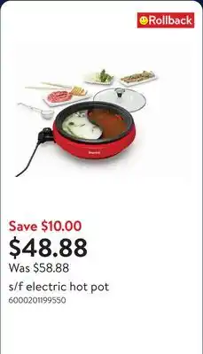 Walmart s/f electric hot pot offer