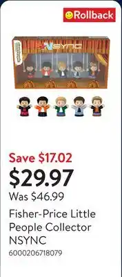 Walmart Fisher-Price Little People Collector NSYNC offer