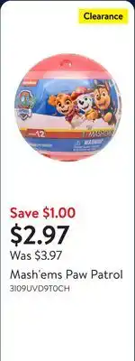 Walmart Mash'ems Paw Patrol offer