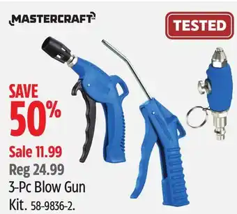 Canadian Tire 3-Pc Blow Gun Kit offer