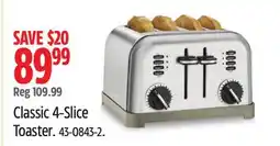 Canadian Tire Cuisinart Classic 4-Slice Toaster offer