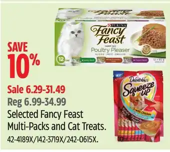 Canadian Tire Selected Fancy Feast Multi-Packs and Cat Treats offer