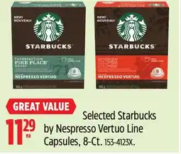 Canadian Tire Selected Starbucks by Nespresso Vertuo Line Capsules, 8-Ct offer