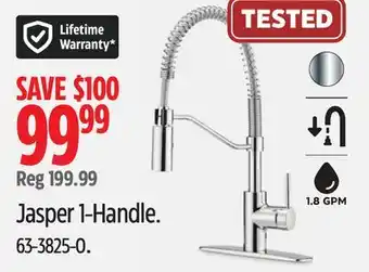 Canadian Tire Danze Jasper 1-Handle Kitchen Faucet offer