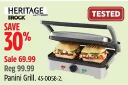 Canadian Tire Heritage Panini Grill offer