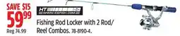 Canadian Tire HT Fishing Rod Locker with 2 Rod/ Reel Combos offer