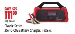 Canadian Tire Motomaster Classic Series 25/10/2A Battery Charger offer