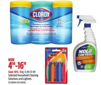 Canadian Tire CLOROX Selected Household Cleaning Solutions and Lighters offer