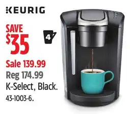 Canadian Tire Keurig K-Select, Black offer