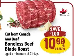 Farm Boy Boneless Beef Blade Roast offer