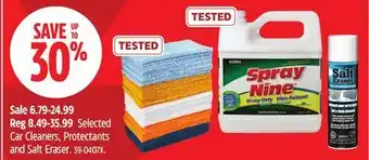 Canadian Tire Selected Car Cleaners, Protectants and Salt Eraser offer