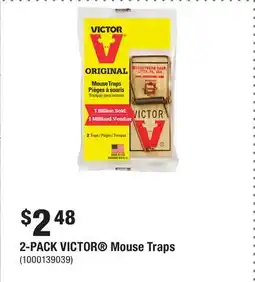 Home Depot 2-PACK VICTOR Mouse Traps offer