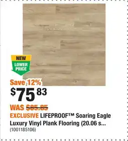 Home Depot EXCLUSIVE LIFEPROOF Soaring Eagle Luxury Vinyl Plank Flooring (20.06 sq.ft.) offer