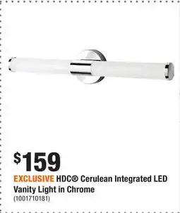 Home Depot EXCLUSIVE HDC Cerulean Integrated LED Vanity Light in Chrome offer