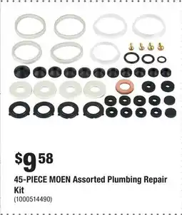 Home Depot 45-PIECE MOEN Assorted Plumbing Repair Kit offer