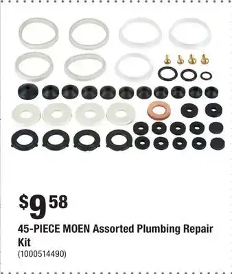 Home Depot 45-PIECE MOEN Assorted Plumbing Repair Kit offer