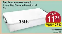 Hart Under Bed Storage Bin with Lid offer