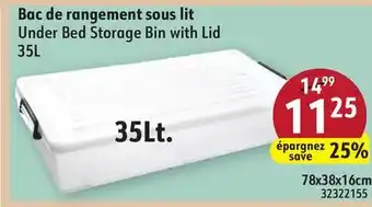 Hart Under Bed Storage Bin with Lid offer