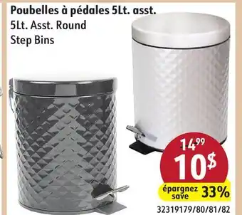 Sushi Shop 5Lt. Asst. Round Step Bins offer