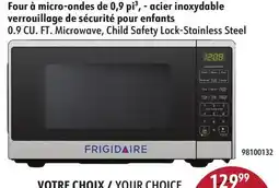 Hart FRIGIDAIRE 0.9 CU. FT. Microwave, Child Safety Lock-Stainless Steel offer