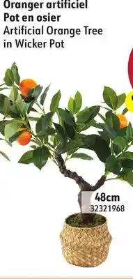 Hart Artificial Orange Tree in Wicker Pot offer