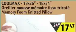 Hart Memory Foam Knitted Pillow offer