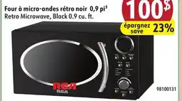 Hart Retro Microwave, Black 0.9 cu. ft offer