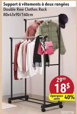 Hart Double Row Clothes Rack offer