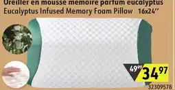 Hart Eucalyptus Infused Memory Foam Pillow offer