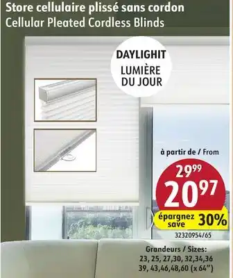 Hart Cellular Pleated Cordless Blinds offer