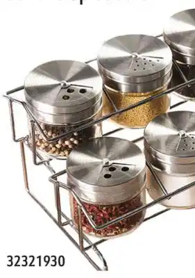 Hart Set 0f 6 Spice Jars with Rack offer