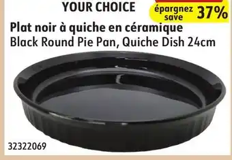 Hart Black Round Pie Pan, Quiche Dish 24cm offer