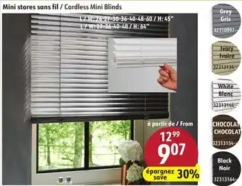 Hart Cordless Mini Blinds offer